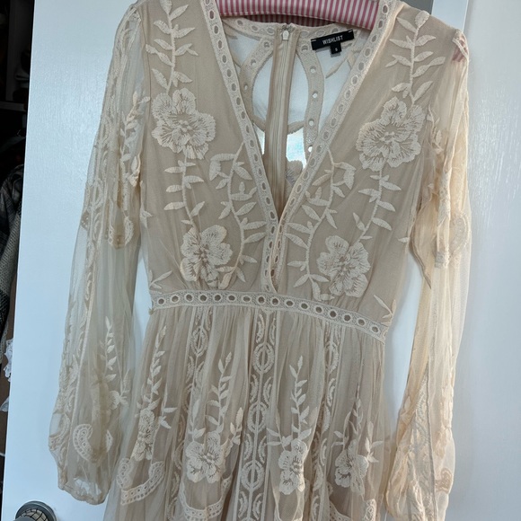 Closet clean out ‼️ beautiful long laced jumpsuit/gown - never worn!! - Picture 2 of 5